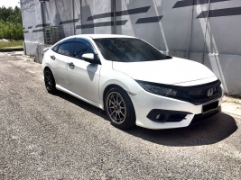 2016 Honda Civic with 17x9 Enkei NT03 wheels