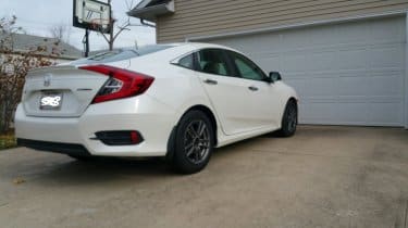 2016 Honda Civic with 16x7.5 Titanium Monte Titano MT3 Sopra MT wheels