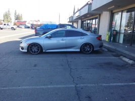 2016 Honda Civic with 19x9.5 Niche Misano 116 wheels