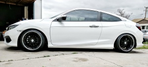2016 Honda Civic with 18x9.5 Leon Hardiritt wheels