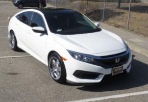 2016 Honda Civic with 18x9.5 wheels