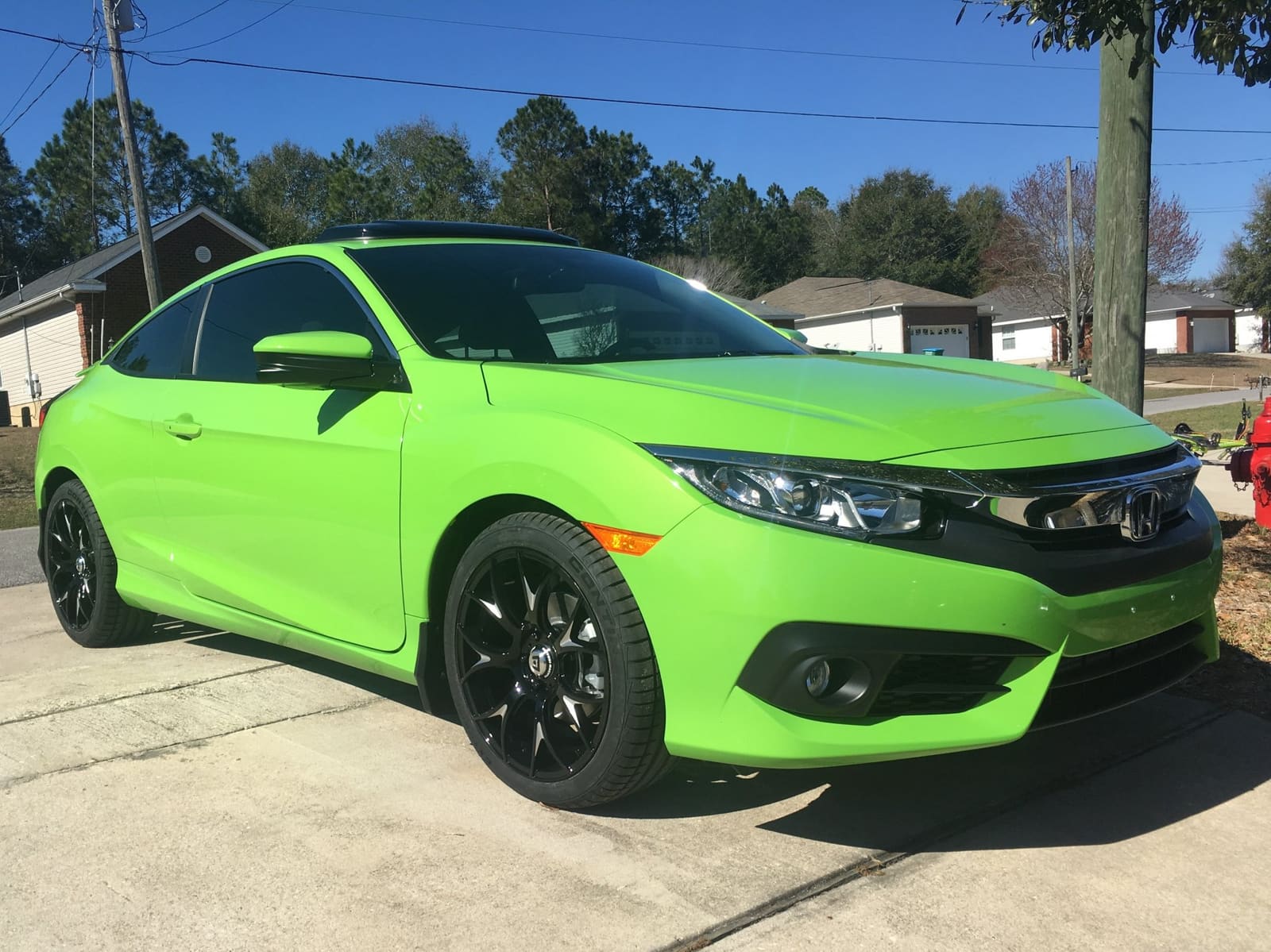 2016 Honda Civic with 18x8 Motegi MR126 wheels