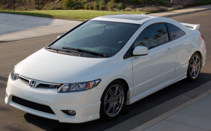 2005 Honda Civic with 17x7 OEM Acura CSX wheels