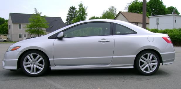 2007 Honda Civic with 17x7 OEM Honda Accord wheels