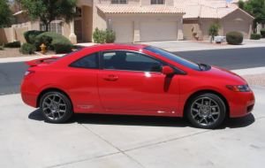 2007 Honda Civic with 17x8 OEM Acura TL wheels