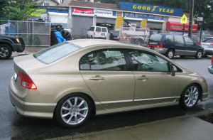 2007 Honda Civic with OEM Acura TSX wheels