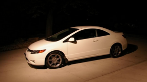 2007 Honda Civic with 17x7 OEM Acura CSX wheels