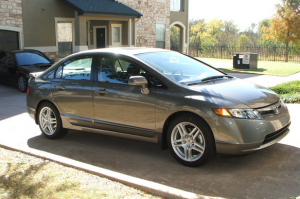 2008 Honda Civic with 17x8 OEM Acura TL wheels