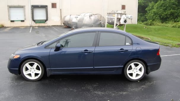 2005 Honda Civic with OEM Acura TL wheels
