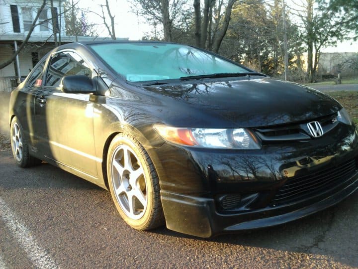 2008 Honda Civic with 17x8 Enkei wheels
