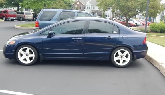 2005 Honda Civic with OEM Acura TL wheels