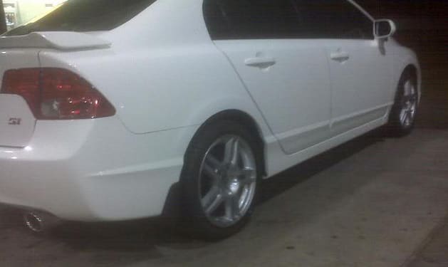 2004 Honda Civic with 17x8 wheels