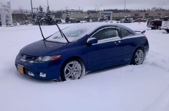 2007 Honda Civic with 17x8 OEM Acura TL wheels