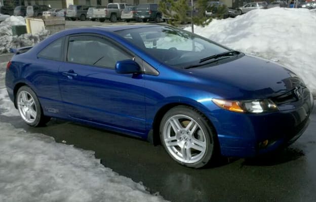 2007 Honda Civic with 17x8 OEM Acura TL wheels