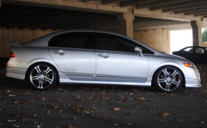 2006 Honda Civic with 18x8 OEM Acura TL wheels
