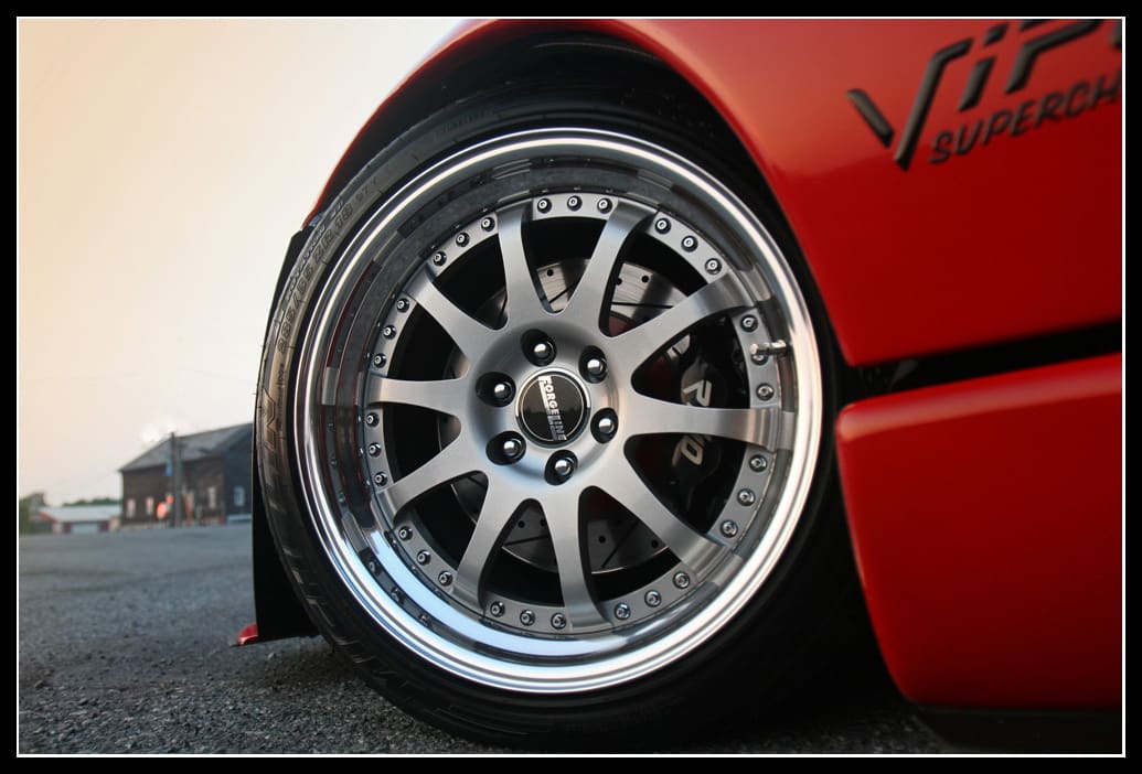 2008 Dodge Viper with 18x11 Forgeline SX-3 wheels