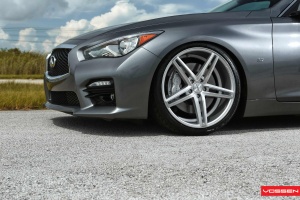 2016 Infiniti Q50 with 20x9 Vossen CV5 wheels