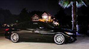 2014 Infiniti Q50 with 20x9.5 Work CV201 wheels
