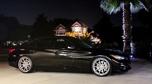 2014 Infiniti Q50 with 20x9.5 Work CV201 wheels