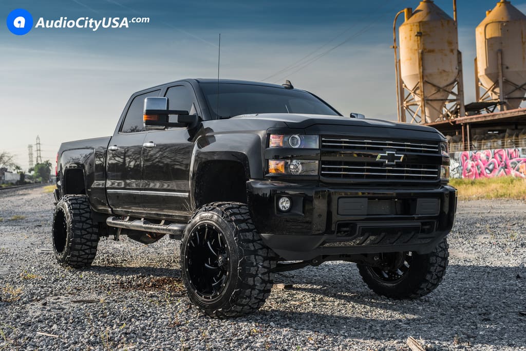 2016 Chevrolet Silverado 2500HD with 22x14 Cleaver D239 wheels