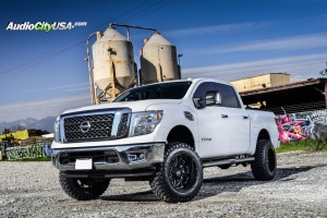 2017 Nissan Titan with 20x12 Buck XD825 wheels