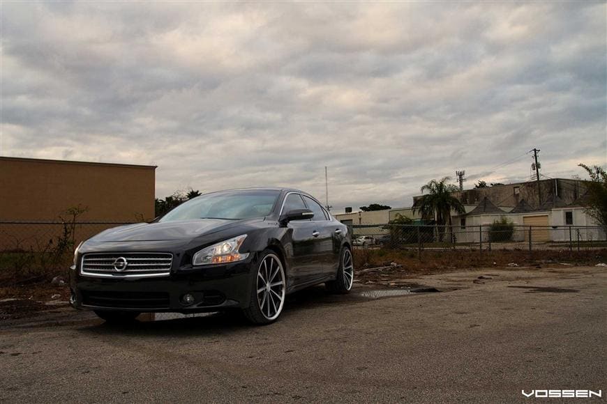 2009 Nissan Maxima with Vossen CV1 wheels