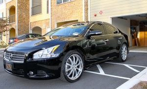 2010 Nissan Maxima with 20x8.5 TSW Willow wheels