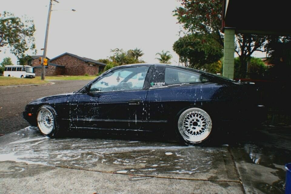 1991 Nissan S13 with 16x9 Nemoto Mesh wheels