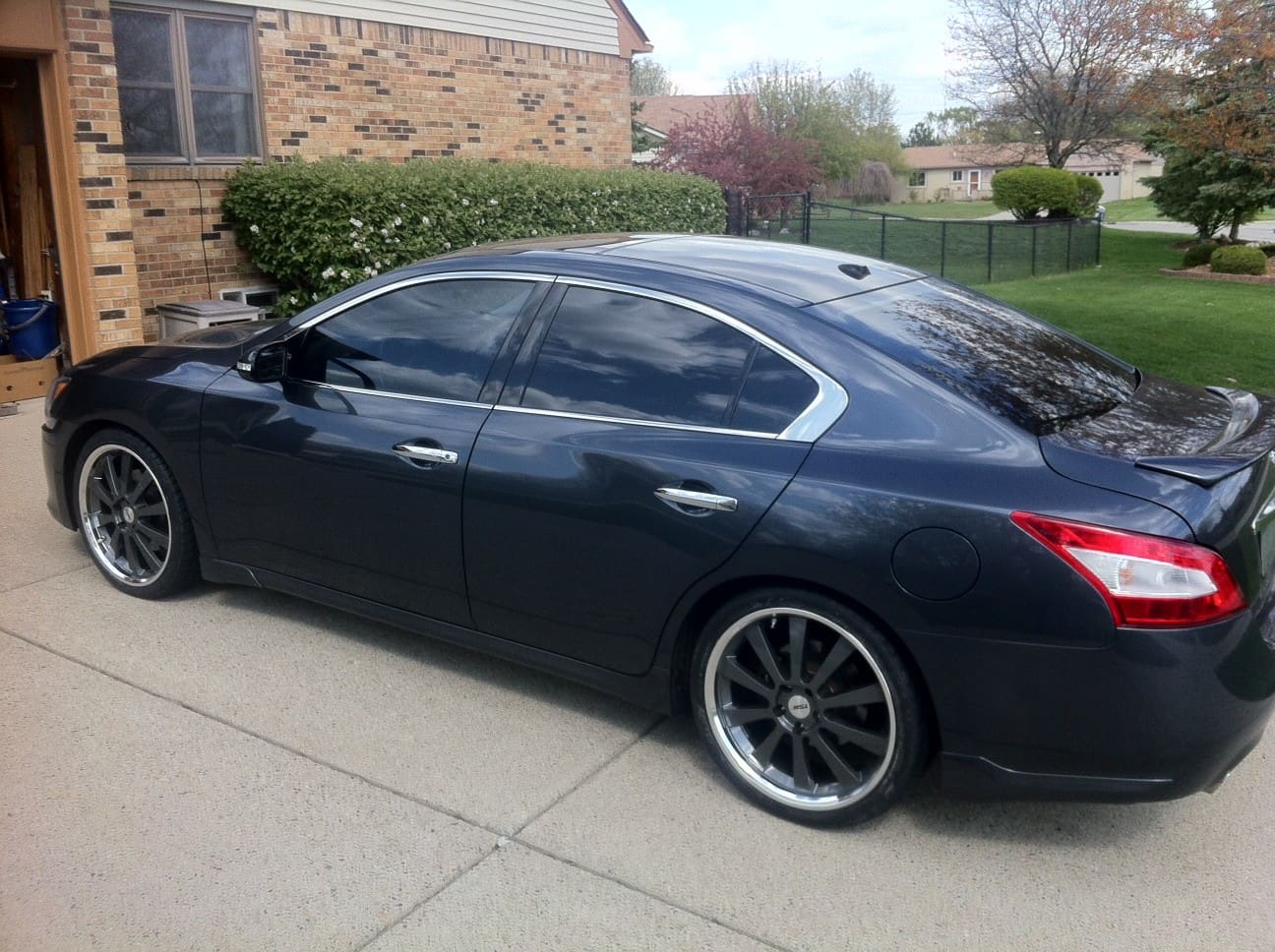 2011 Nissan Maxima with 20x8.5 TSW Londrina wheels