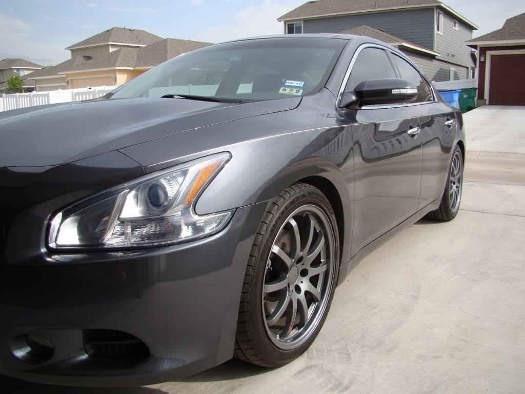 2010 Nissan Maxima with Volk Rays wheels