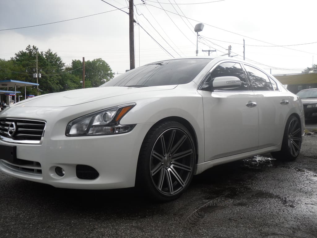 2010 Nissan Maxima with 20x9 Vossen CV-4 wheels