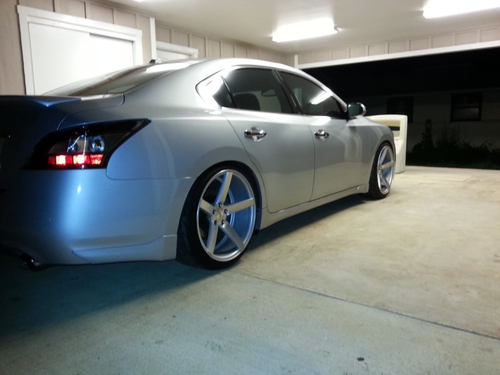 2012 Nissan Maxima with 20x10.5 Vossen CV-3 wheels