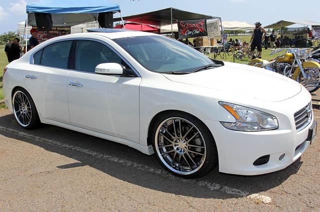 2012 Nissan Maxima with 20x9.5 Volk Racing GT30 wheels