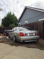 2000 Lexus GS 300 with 18x10 Work LS207 wheels