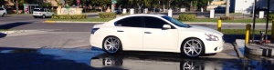 2014 Nissan Maxima with 20x9.5 Velgen VMB8 wheels