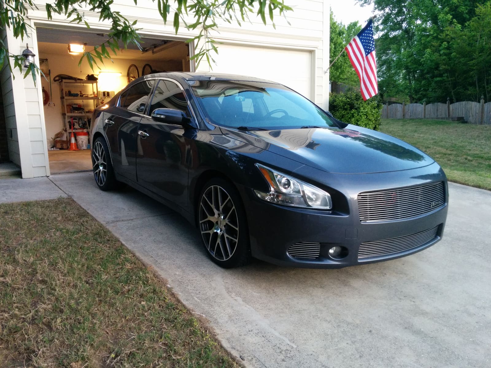 2014 Nissan Maxima with 20x8.5 TSW Nurburgring wheels