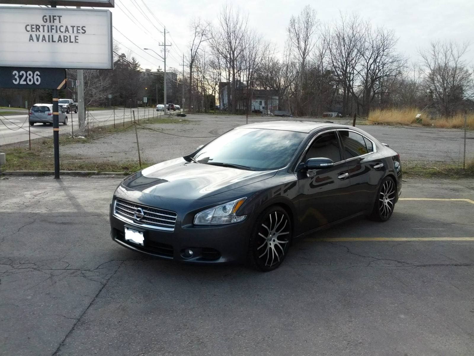 2014 Nissan Maxima with 20x8.5 Giovanna Killis wheels