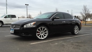 2014 Nissan Maxima with 20x8.5 Avarus AV10 wheels