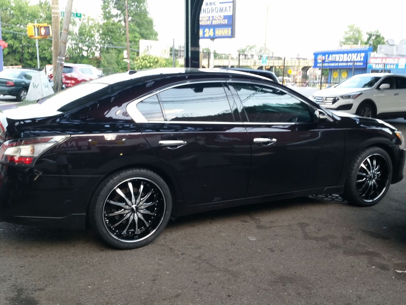 2014 Nissan Maxima with 20x10 wheels