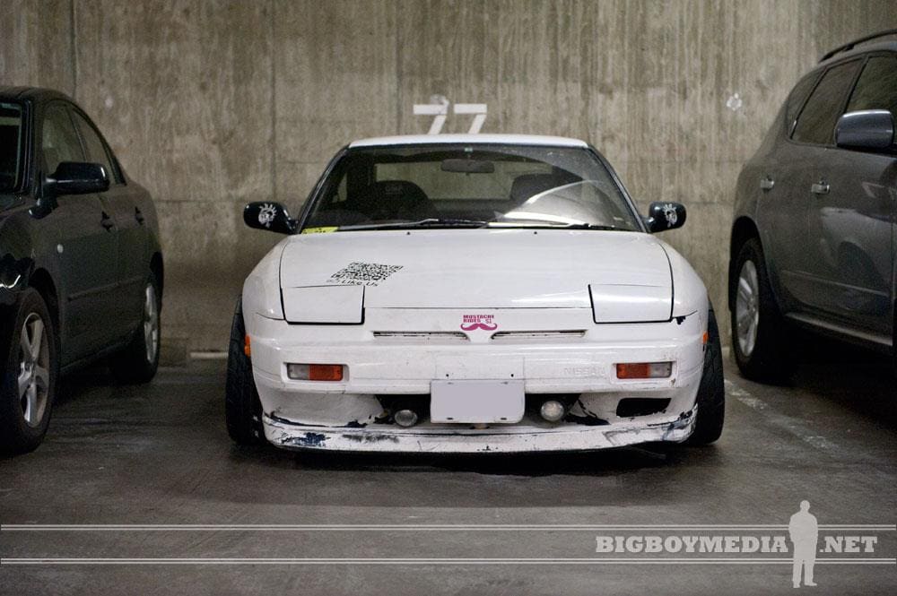 1989 Nissan S13 with 17x9.5 Enkei RPF1 wheels