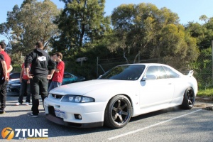 1996 Nissan R31-R34 Skyline GT-R with 18x10.5 Volk TE37SL wheels
