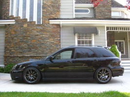 2005 Subaru Impreza WRX with 18x9.5 Work Wheels Emotion CR Kai wheels