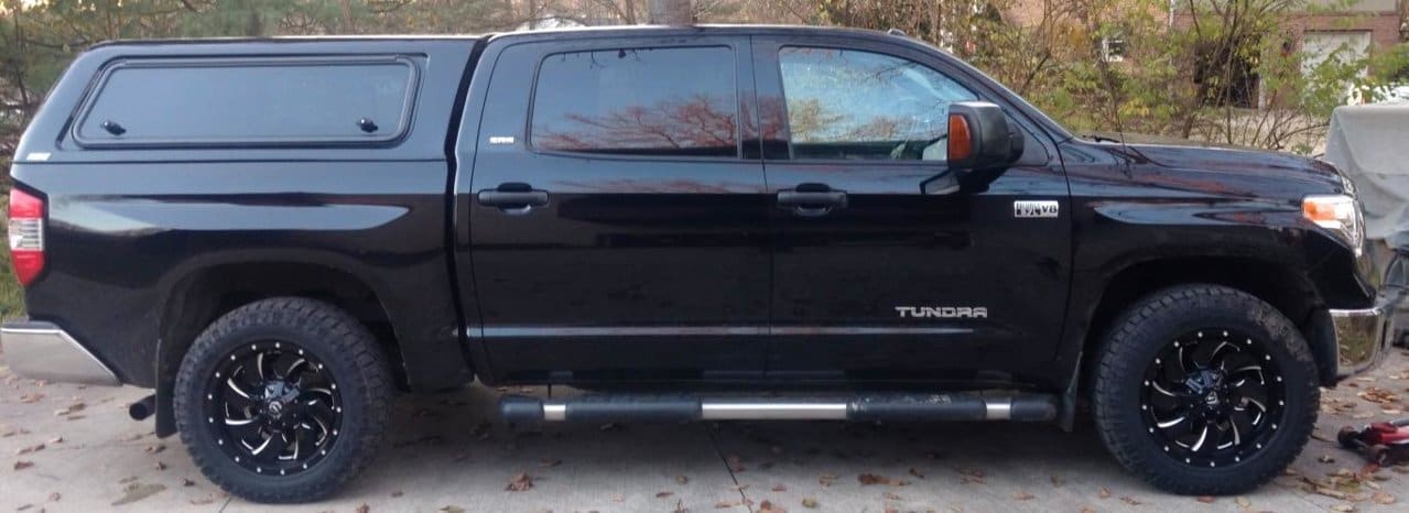 2015 Toyota Tundra with 20x9 Fuel Cleaver D574 wheels