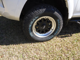 2014 Toyota 4Runner with 17x8 Black Rock D window wheels