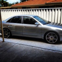 2000 Audi A4 with 19x8 Replica RS4 wheels