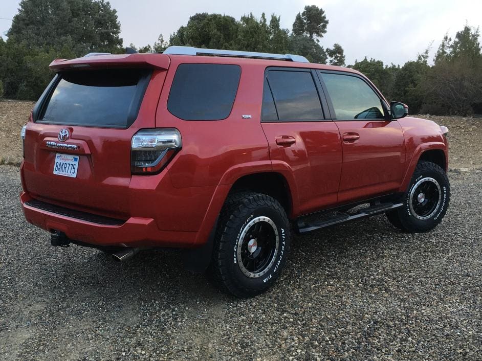 2018 Toyota 4Runner with 17x8.5 Vision Manx 398 wheels