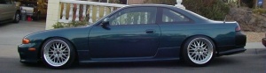 1995 Nissan S14 with 17x9 Work Wheels VS-XX wheels