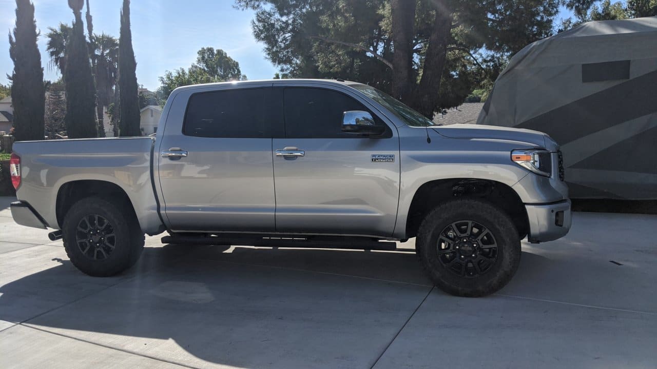 2018 Toyota Tundra with 18x8 wheels