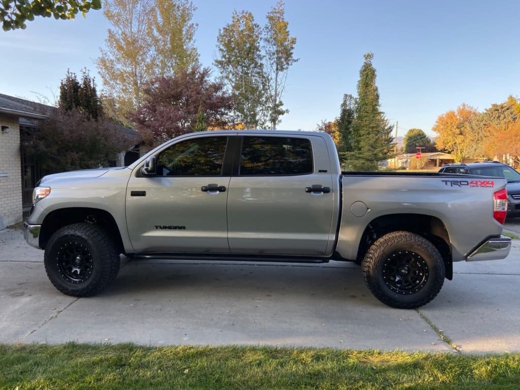 2019 Toyota Tundra with 18x9 wheels
