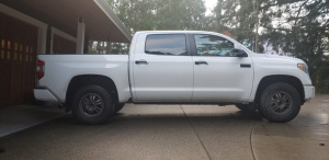2020 Toyota Tundra with 17x8 TRD Rock Warrior wheels